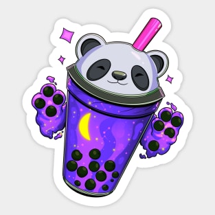 Starry Panda Bubble Tea - Sapphire Witch Sticker